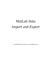MatLab Data Import and Export.pdf